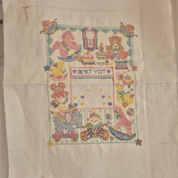 Bucilla Birth Record -Toy TIme- Finished but for personalization - Picture 5 of 5